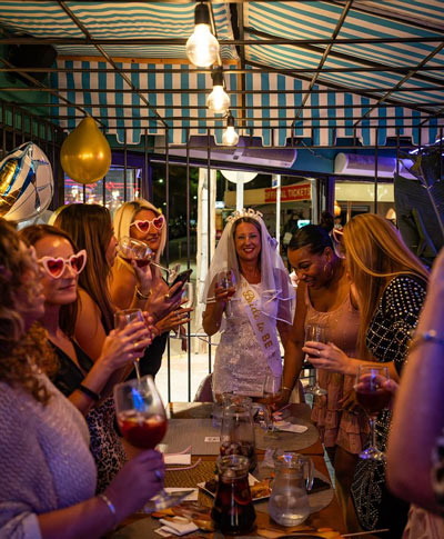 Ibiza Dinner for a Hen Party with friends